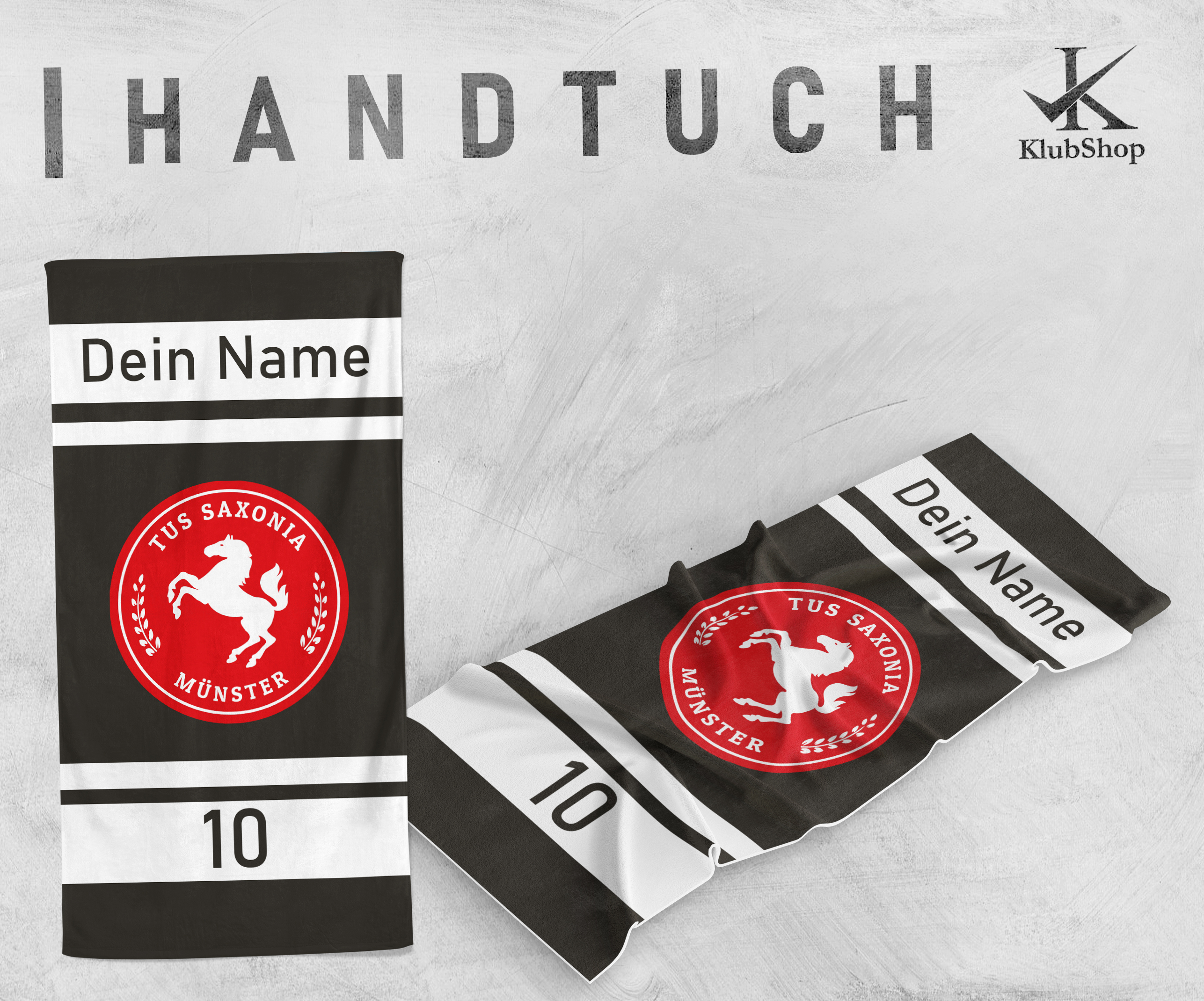 Strandtuch TuS Saxonia Name + Nummer